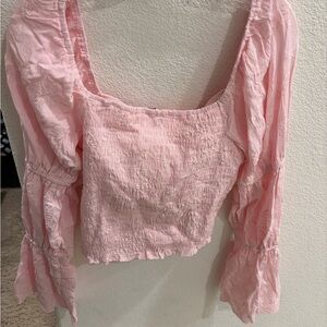 NWT Pink Francesca’s Crop Top size M
